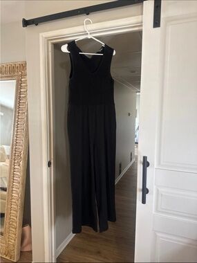 Toad&Co Black Sleeveless V-Neck Jumpsuit